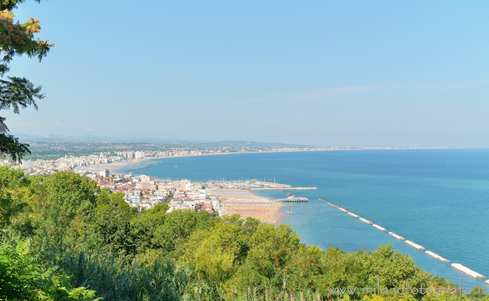 Gabicce Mare (Pesaro e Urbino, Italy) - Sight from Gabicce Monte toward Gabicce Mare and Cattolica